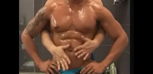  HoT Pec Worship in the bathroom